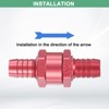 Unique Bargains Aluminum Alloy Non-Return One Way Check Valve Valve 2 Pcs - 4 of 4