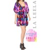 HAPPY BAY Women's Mini loose Vacation Beachwear Flowy Bathing Suit Summer Plus Size Fall Swimsuit Cover Ups L-XL Purple  Abstract - 4 of 4