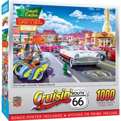 MasterPieces 1000 Piece Jigsaw Puzzle For Adults, Family, Or Kids - Drive Through On Route 66 - 19.25"x26.75"