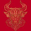 Men's Design By Humans Taurus Gold By griffin45nn9z T-Shirt - 2 of 2