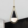 Nuvo Lighting Admiral 1 - Light Pendant in  Matte Black/Natural Brass - 3 of 4