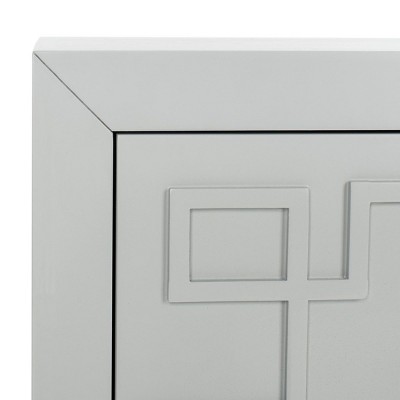 Gray and Gold Modern 3-Drawer Night Table
