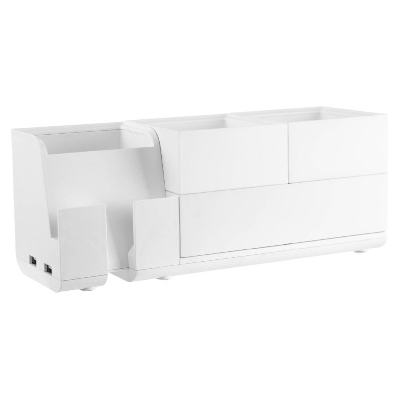 4pc Office Konnect Stackable Desk Organizer White - Bostitch, 2 of 8
