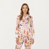 Anna-Kaci Lounge Women's 2-Piece Set Long Sleeve Button Front Top and Relaxed Fit Pants Pajama Set with Fun Dog Print - 2 of 4