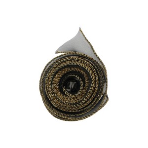 Unique Bargains Ribbon Gold-Edged Fishtail Organza Simple Style Polyester 354.33"x1.57" 1 Pc - 1 of 3