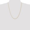 Black Bow Jewelry 1.5mm 14k Yellow Gold Diamond Cut Round Wheat Chain Necklace - 2 of 4