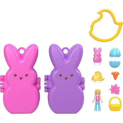 Polly Pocket Peeps, Dolls and 2 Playsets with 6 Themed Accessories Compact Travel Toy