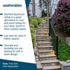 APRILSOUL Aluminum Indoor & Outdoor Stair Railing Kit for Concrete Steps or Wooden Stairs - 2 of 4