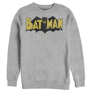 Men's Batman Logo Vintage Sweatshirt - 1 of 3