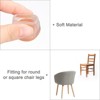 Unique Bargains TPR & Felt Non-Slip Durable Chair Leg Floor Protectors 8 Pcs - 4 of 4