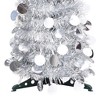 vidaXL Pop-up Artificial Christmas Tree Silver - 5 x 1 ft - 3 of 4