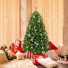 Yaheetech 4.5Ft/6Ft/7.5Ft/9Ft/12Ft Pre-lit Spruce Artificial Christmas Tree with 150 Incandescent Warm White Lights - 2 of 4