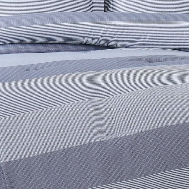 Multi Stripe Comforter Set Gray - Truly Soft, 3 of 5