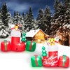 Garvee 8FT Inflatable Outdoor Decoration-Inflatable Animal in Xmas Stocking with Gift Box(3-Modes are shipped randomly) - 3 of 4