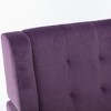 Dolonm 34.25 in.H Accent Chair, Modern Upholstered Armchair with Wooden Legs/Ergonomic Back for Home/Office - 4 of 4