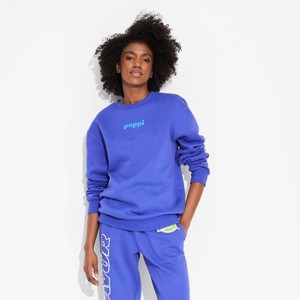 Adult Poppi Forever Icon Graphic Sweatshirt - Purple - 1 of 4