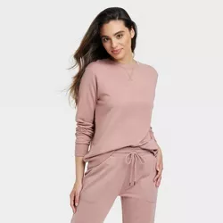 Women's Beautifully Soft Fleece Sweatshirt - Stars Above™ Pink S