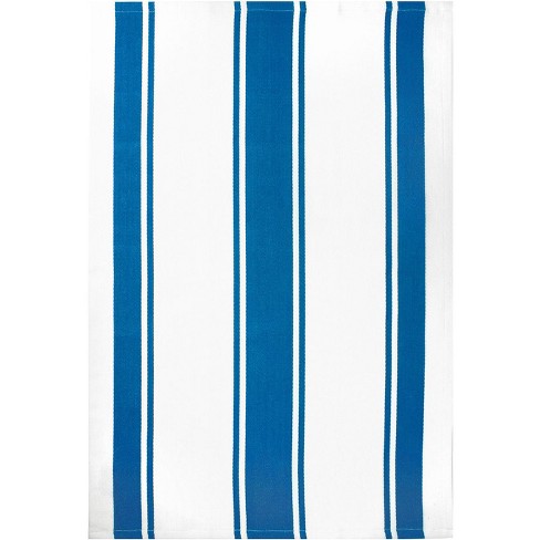 Mu Kitchen Classic Cotton Stripe Towel, 20 X 30 Inch, Blueberry : Target