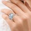 Pompeii3 9mm Cushion Moissanite Bezel Engagement Ring 14k Gold - 3 of 4