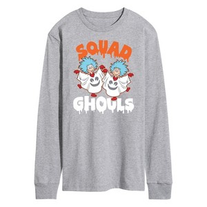 Men's - Dr. Seuss - Squad Ghouls Thing 1 and Thing 2 Long Sleeve Graphic T-Shirt - 1 of 4