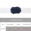 INSPIRE CHIC Women's Large Chiffon Rose Double-Flower Elastic Stretch Wide Corset Waist Belt 1 Pc - 4 of 4