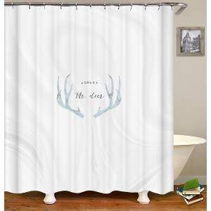 Forest Mr Deer Shower Curtains for Bathroom Waterproof Fabric Bath Curtain Durable Soft Stylish Bathroom Decor 72x72 Inch - 1 of 1