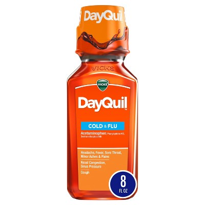 Vicks DayQuil Cold & Flu Liquid, 8 FL OZ