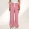 Anna-Kaci Lounge Women's Gingham Print Lounge Pants with Elastic Drawstring Waist and Relaxed Straight Leg Fit - 4 of 4
