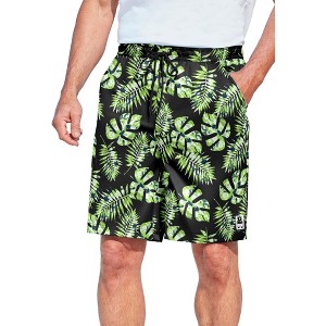 KingSize Men's Big & Tall 8" Swim Trunks With Super Stretch Liner - 1 of 4