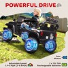 24V 4WD Kids Ride-On Truck, Adjustable Two-Seater Electric Car with Remote, Lights & Music, Black - 4 of 4