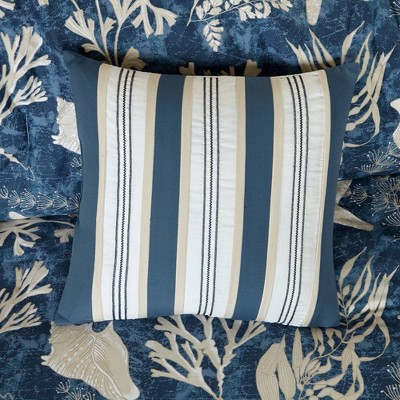 Cape Cod Coastal Charm Blue Cotton California King Comforter Set