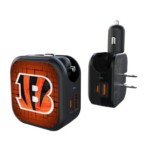 NFL AFC Teams Brick Wall 18-Watt 2 in 1 USB A/C Charger - 1 of 3
