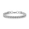 Steeltime 24" and 8.5" Men's stainless steel wheat link set. Color Options: Silver, Gold, Two-Tone - 3 of 4