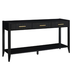 XINGHANZHENXUAN Console Table with 3 Drawers & Storage Shelf, Entryway Table for Living Room, Hallway, Foyer - 1 of 4