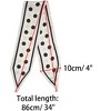 Allegra K Women's Skinny Ribbon Neck Scarf 34x4 inches(LxW) - 3 of 4