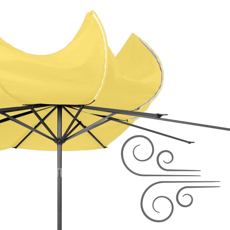 10' UV and Wind Resistant Tilting Market Patio Umbrella with Base - CorLiving, 5 of 7