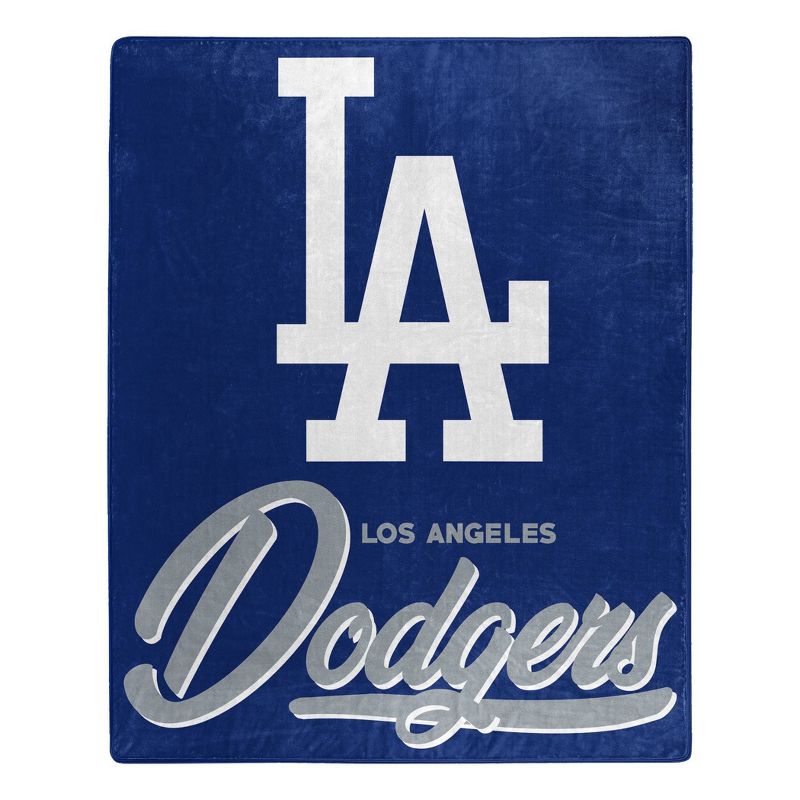 MLB Los Angeles Dodgers 50 x 60 Raschel Throw Blanket, 1 of 4