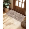 Ultra-Thin Floral Area Rug - Stain Resistant Non-Slip Large Carpet for Living Room, Dining Room Home Office - 2 of 4