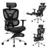 Ergonomic Office Chair with Footrest, Reclining High Back Mesh Office Chair with Dynamic Lumbar Support, Swivel Task Chair - 2 of 4