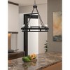 Toltec Lighting Belmont 8 - Light Chandelier in  Matte Black - 4 of 4