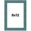 PosterPalooza | Photo Size Simple Blue Picture Frame - UV Acrylic, Foam Board Backing, Hanging Hardware - 2 of 4