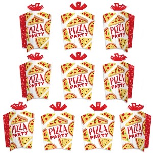 Big Dot of Happiness Pizza Party Time - Table Decorations - Baby Shower or Birthday Party Fold and Flare Centerpieces - 10 Count - 1 of 4