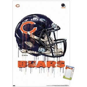 Trends International NFL Chicago Bears - Drip Helmet 20 Unframed Wall Poster Prints - 1 of 4