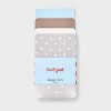 Baby Girls' 3pk 'Hearts' Tights - Cat & Jack™ Gray/Ivory/Taupe 0-6M: High Waisted, Knit, Opaque, Elastic Waistband - 2 of 3