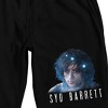 Syd Barrett Holographic Syd Men's Black Sleep Pajama Shorts - 2 of 4