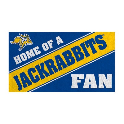 Evergreen Home of a Fan South Dakota State University 28" x 16" Woven PVC Indoor Outdoor Doormat