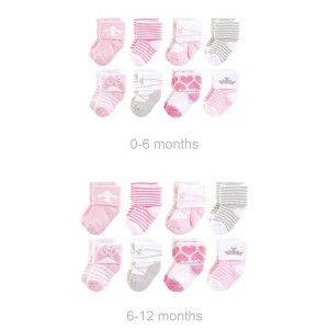 Hudson Baby Infant Boy Grow with Me Cotton Terry Socks, Royal, 0-6 and 6-12 Months - 1 of 1