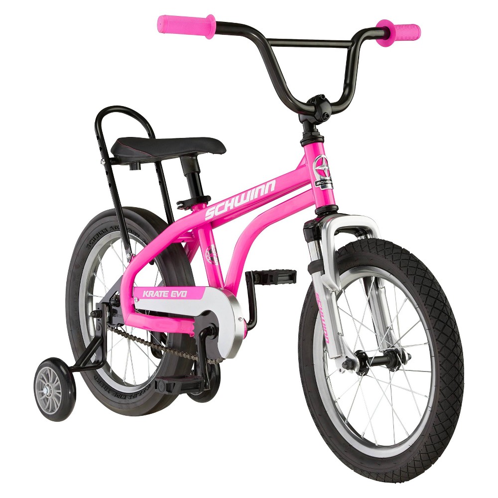 Schwinn Krate EVO 16" Kids' Bicycle - Raspberry