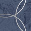 Aqueous Geo Cobalt Blue and Silver Geometric Paste the Wall Wallpaper - 4 of 4