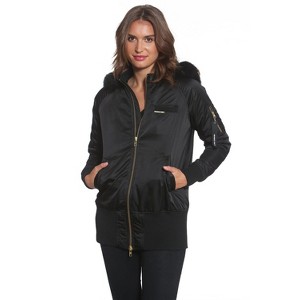 Members Only Women's Elongated Bomber Jacket - 1 of 1